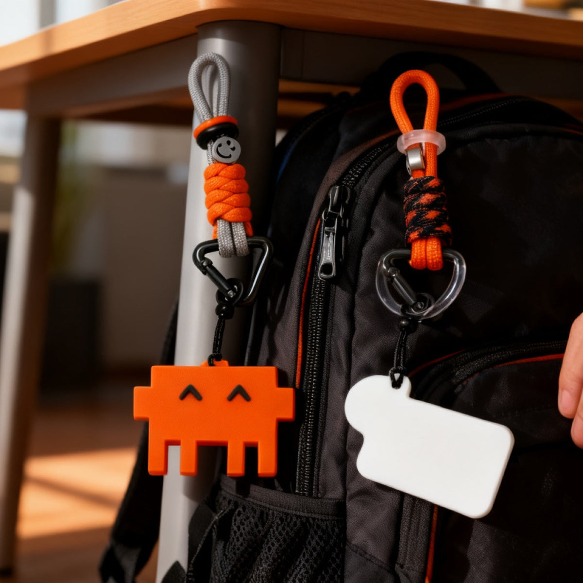 Pixel Charm shown in a developer desk setup
