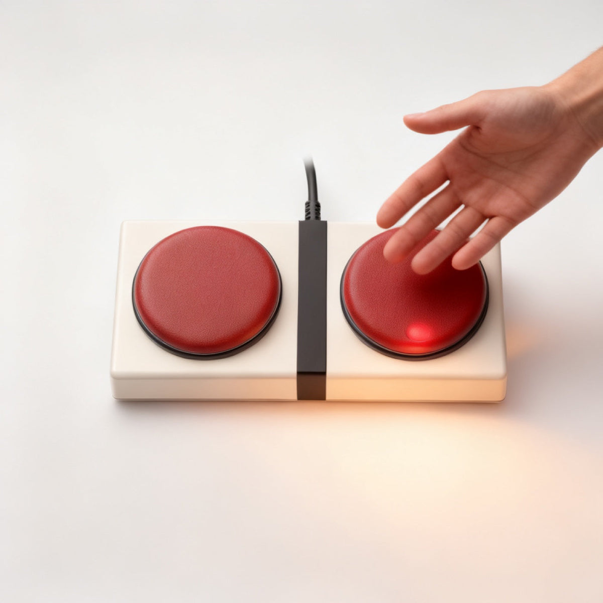 Detail view of Slam Buttons in use