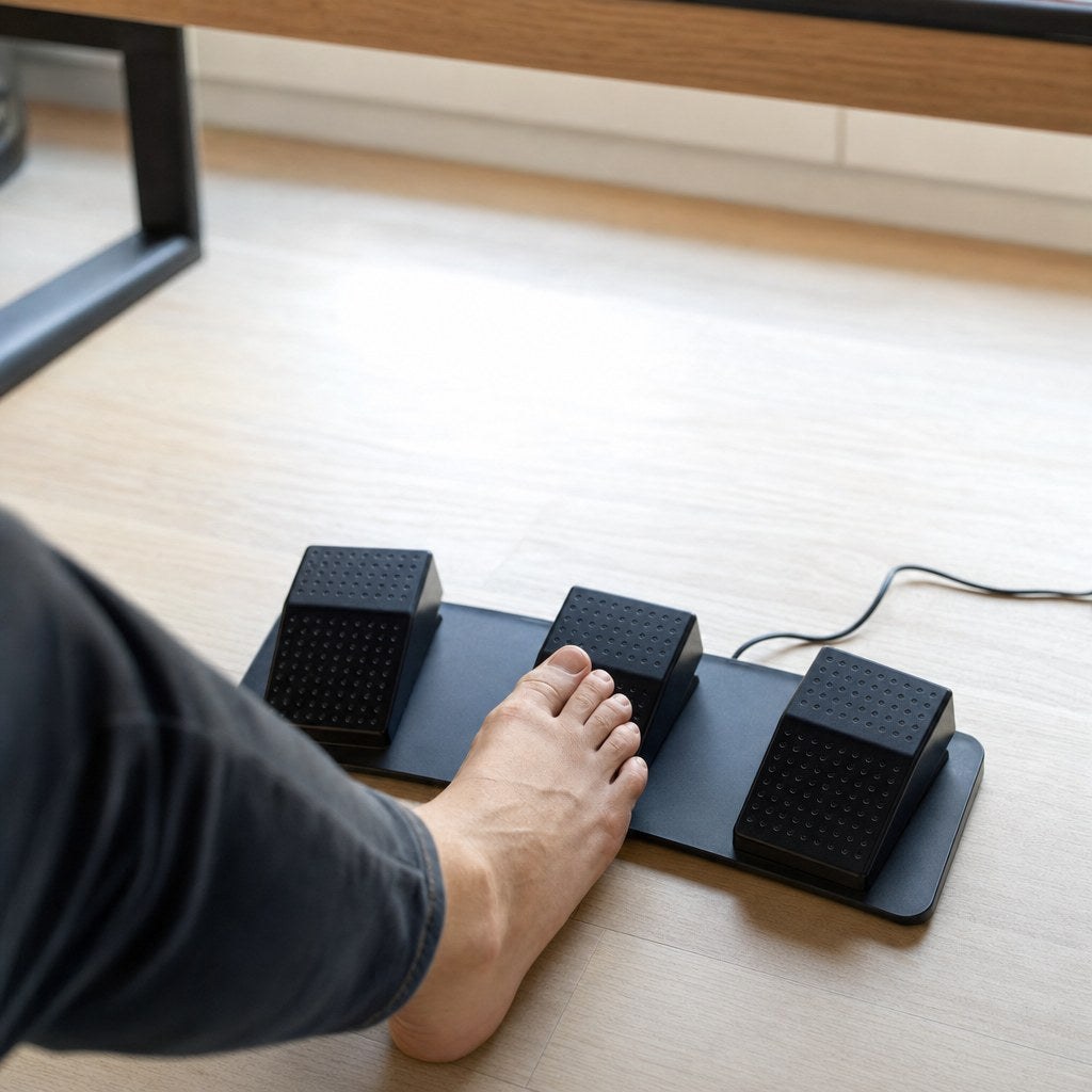 Move a shortcut to your feet.